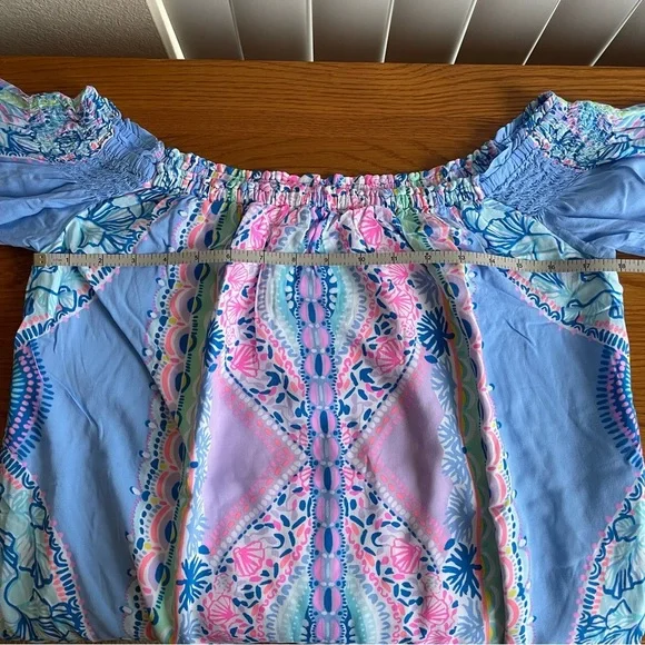 Lilly Pulitzer Fawna Dress Seaside Shindig Size M - Picture 11 of 16